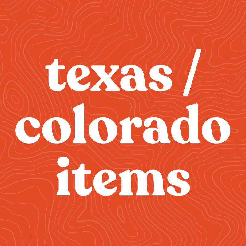Texas/Colorado Items Only